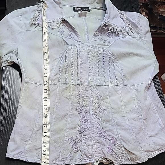 Reworked vintage embroidered boho blouse - Picture 6 of 9